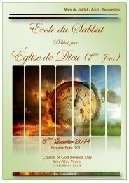 TÉLÉCHARGER LECON DE LECOLE DU SABBAT GRATUIT